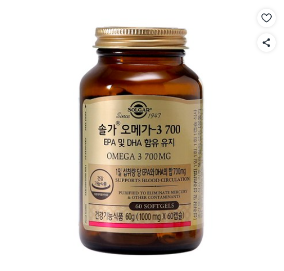 솔가 오메가3 700 60정